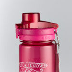 I Know the Plans BPA-free Pink Plastic Water Bottle - Divine Touch 
